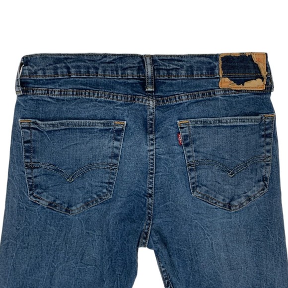 Levi's Women’s High Rise Straight Leg  Fit Jeans Size 10 Dark wash Stretch Denim - Picture 5 of 5